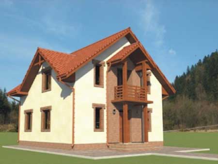 Rodinný dom Anubis 242,2 m2 holostavba exteriér/interiér: €64 425* (€266/m2 z.p.) -Ekonomické, Ekologické a Energeticky úsporné bývanie.